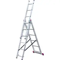 Krause Corda VielzweckLeiter Aluminium 3 x 6 Sprossen