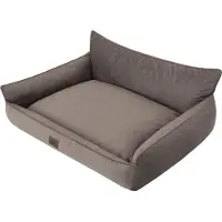 HOBBYDOG Hundebett JOKER L 64x49 cm – robust, wasserabweisend, abnehmbarer Bezug, pflegeleicht, Fancy Stoff – Doggy