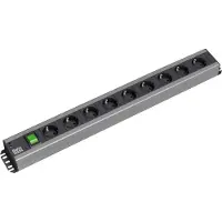 Bachmann 300.004 HANDWERKERLEISTE 9xCEE7/3 1xSchalter 2,0m CEE7/7 300004