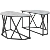 Syfax Couchtisch Sonoma-Grau 80 x 80 x 42 cm