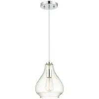 WESTINGHOUSE Pendelleuchte Chrom / Klarglas für 1 Lichtquelle