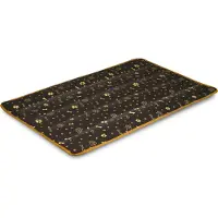 AIO Factory Hundebettmatte 100x70 cm wasserdicht goldene Knochen