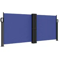 Syfax Seitenmarkise Ausziehbar Blau 100x600 cm