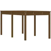 Syfax Gartentisch Honigbraun 159,5x82,5x76 cm Massivholz Kiefer