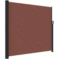 Syfax Seitenmarkise Ausziehbar Braun 180x500 cm