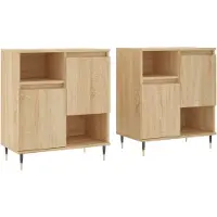 Syfax Sideboards 2 Stk. Sonoma-Eiche Holzwerkstoff
