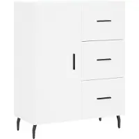 Syfax Sideboard Weiß 69,5x34x90 cm Holzwerkstoff