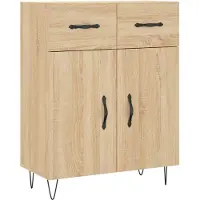 Syfax Sideboard Sonoma-Eiche 69,5x34x90 cm Holzwerkstoff