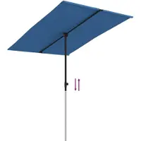 Syfax Sonnenschirm mit Aluminium-Mast 2x1,5 m Azurblau