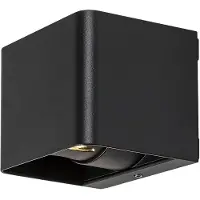 Rabalux 77168 Außenwandleuchten Hallstatt LED 10 Aluminium Glas anthrazit
