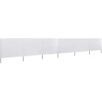 Syfax 6-teiliges Windschutzgewebe 800 x 120 cm Sandweiß