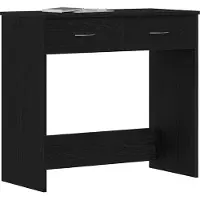 Syfax Schreibtisch Schwarz Eichen-Optik Holzwerkstoff 80 x 40 x 75 cm