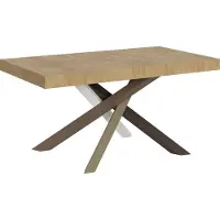 Itamoby Ausziehbarer Tisch 90x160/264 cm Volantis Quercia Natura Gestell 4/C