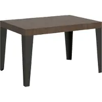 Itamoby Ausziehbarer Tisch 90x130/234 cm Gestell Flame Walnut Anthrazit