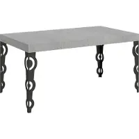 Itamoby Ausziehbarer Tisch 90 x 160/264 cm, Gestell Karamay Cement Anthrazit