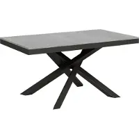 Itamoby Ausziehbarer Tisch 90 x 160/264 cm, Gestell Volantis Evolution Cement Anthrazit