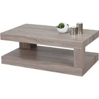 Mendler Couchtisch HWC-A32, Wohnzimmertisch, 3D-Struktur, 40x110x60cm MVG- dunkle Eicheoptik