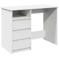 Syfax Schreibtisch Weiß 102x50x75 cm Holzwerkstoff