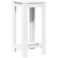 Syfax Bartisch Weiß 51x50x103,5 cm Holzwerkstoff