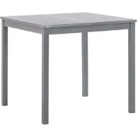 Syfax Gartentisch Grau 80x80x74 cm Massivholz Akazie