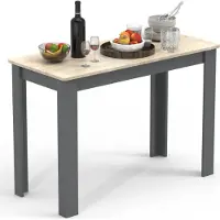 VCM Esstisch "Holz Esstisch Küchentisch Esal 110 x 50 cm", braun (anthrazit, honig, eiche), B:110cm T:50cm, Tische, Esstisch