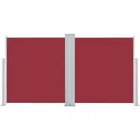 Syfax Ausziehbare Seitenmarkise Rot 160 x 600 cm