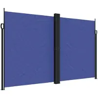 Syfax Seitenmarkise Ausziehbar Blau 200x1000 cm