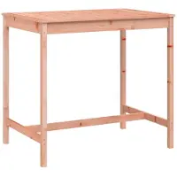 Syfax Gartentisch 121x82,5x110 cm Massivholz Douglasie