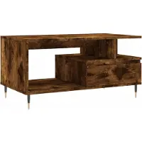 Syfax Couchtisch Räuchereiche 90x49x45 cm Holzwerkstoff