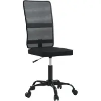 Syfax Bürostuhl Schwarz Netzgewebe 59 x 61 x 94-103 cm (B x T x H) höhenverstellbar 110 kg belastbar 360 Grad drehbar