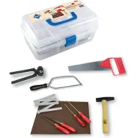 Pebaro 645 Werkzeug-Set Kunststoffbox 11tlg. für Hobby & Schule Bastelset