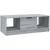 Syfax Couchtisch Grau Sonoma 102x50x36 cm Holzwerkstoff