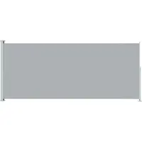 Syfax Seitenmarkise Ausziehbar 200x514 cm Grau