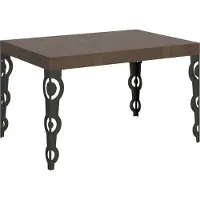 Itamoby Ausziehbarer Tisch 90 x 140/244 cm, Karamay-Walnuss-Anthrazit-Gestell