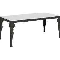 Itamoby Ausziehbarer Tisch 90x180/284 cm Paxon Evolution Gestell Weiß Esche Anthrazit