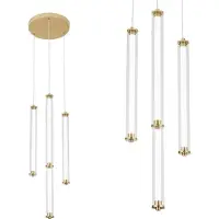Toolight Hängelampe Led G024-4Cpr Gold