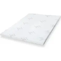 11.11 SRLS The White Stone Topper 140 x 200 cm | Ergonomischer Matratzen-Topper | Weiche Vliesfüllung | Höhe 5 cm | Atmungsaktiver und milbenresistenter Stoff