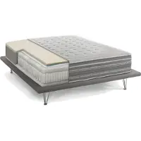 Talamo Italia Doppelmatratze Sharon, Orthopädisch aus Memory-Schaum und Mikrofedern mit Taschen, 100% Italy, Anti-Milbe und hypoallergen, Cm 160x190 h37