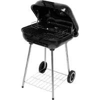 LUND Holzkohlegrill mit Smoker, Rost 45*40cm - W-99904