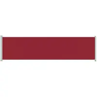 Syfax Seitenmarkise Ausziehbar 600x160 cm Rot