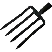 TRIZERATOP Spatengabel, Mistgabel, Forke, Grabegabel 4 Zinken 22x50cm ohne Stiel