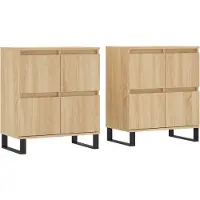Syfax Sideboards 2 Stk. Sonoma-Eiche Holzwerkstoff
