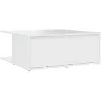 Syfax Couchtisch Weiß 80x80x31 cm Holzwerkstoff