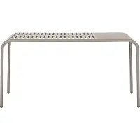 Hioshop Stella Gartentisch 150x90 cm grau.