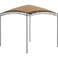 The Living Store Pavillon 3x3x2,65 m Taupe 180 g/m²