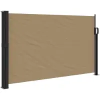 Syfax Seitenmarkise Ausziehbar Taupe 120x600 cm