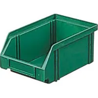 LA-KA-PE LA KA PE Sichtlagerkasten Größe 4 grün Länge 160 / 140 x Breite 105 x Höhe 75mm aus Polystyrol stapelbar - LK4
