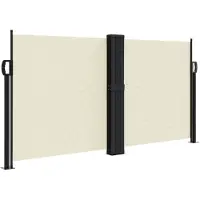 Syfax Seitenmarkise Ausziehbar Creme 120x1200 cm