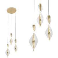 Toolight Hängelampe Led G028-3Cpr Gold