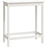 Syfax Bartisch Weiß 100x50x110 cm Massivholz Kiefer